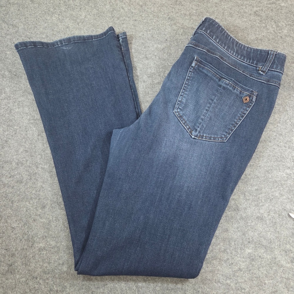 Democracy Ab Solution Jeans Womens 14 Itty Bitty Bootcut Dark Wash Stretch 31"
